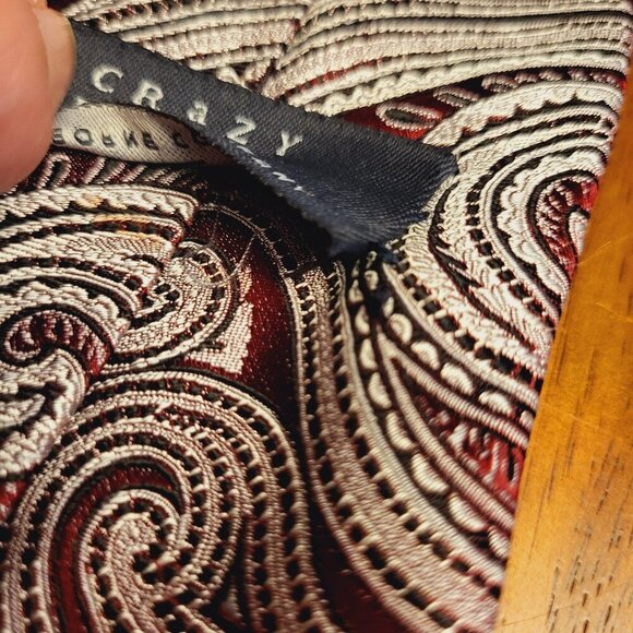 Crazy Horse ~ Paisley Necktie ~ Good Condition - Picture 6 of 8